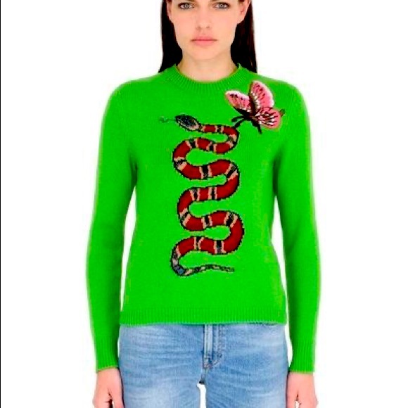 Gucci Sweaters - COPY - Gucci
Women's Snake Intarsia Knit Crew Neck Jumpe
